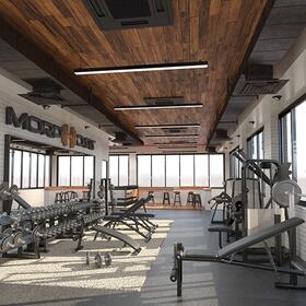 3D gym fly-through
