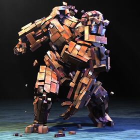 3D brick character