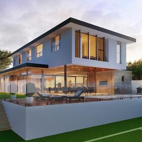 Apartment building exterior design