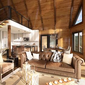 Home interior rendering