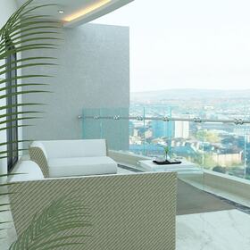 Balcony 3D rendering