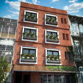 Apartment building 3D rendering