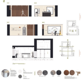 Sleek 2D interior drawings