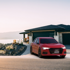 Modern Red Car